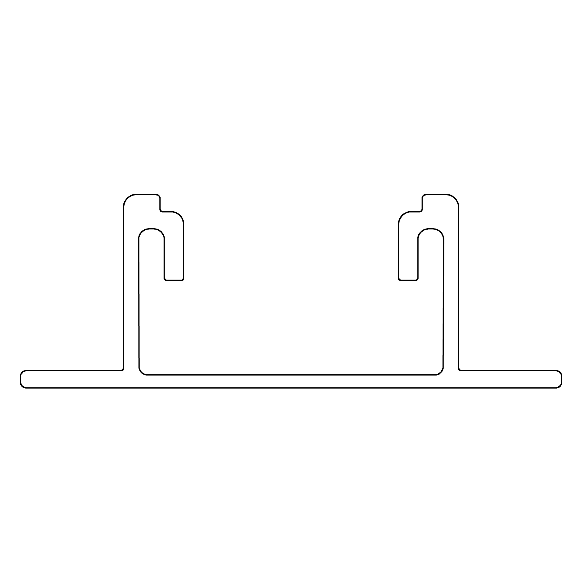 K2 2004278 Montageschienen BasicRail 22; 4,80 m