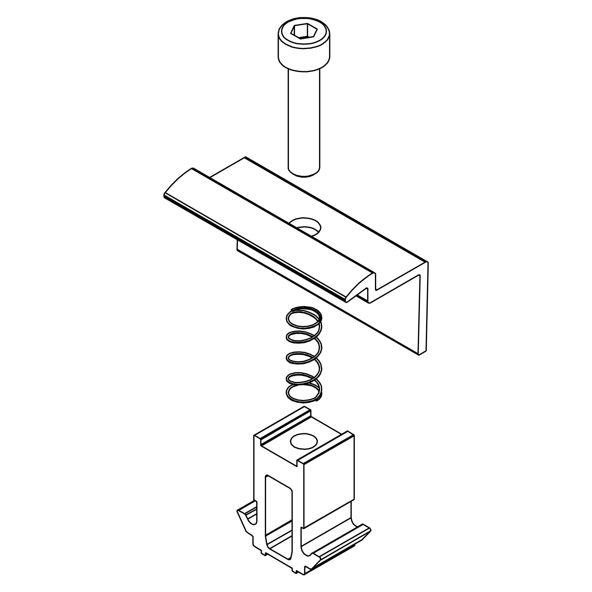 K2 2002559 Universal Endklemmen DomeClamp EC Set 30-50 mm