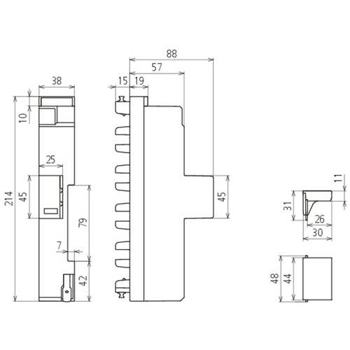 Kombiableiter Typ1+2 DEHNshield ZP Basic 2 für TNC-Systeme DEHN 909330