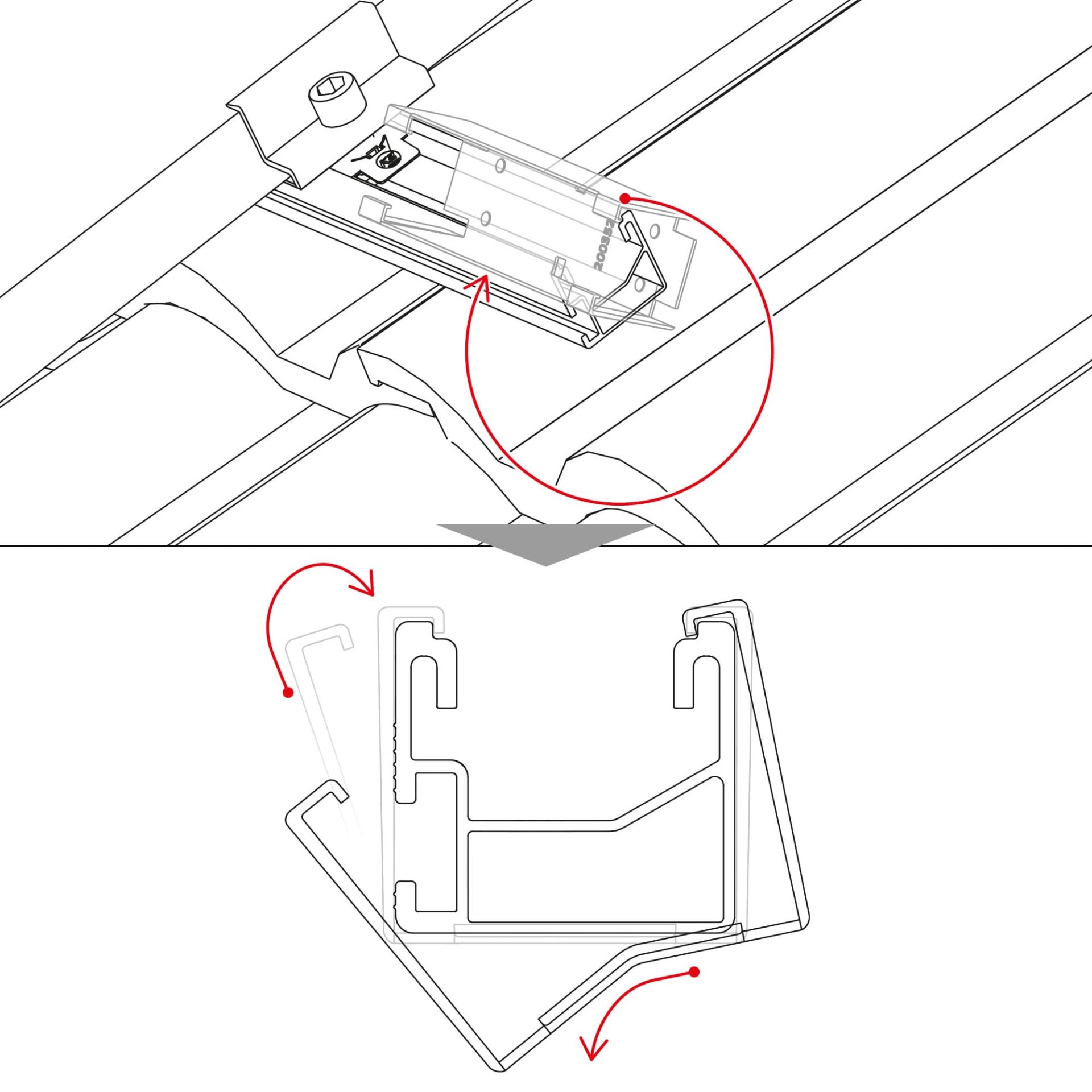 K2 2003523 BlackCover SingleRail 36