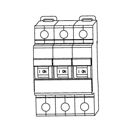 DOEPKE 09916293 Leitungsschutzschalter dreipolig, C-Charakteristik, 16A, 10kA